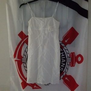 White strepless Mini Dress